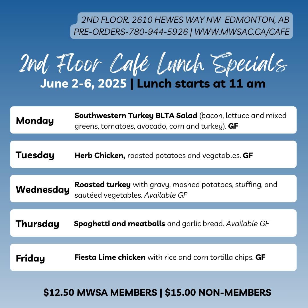mwsa 2nd floor cafe lunch specials june 2025